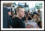 Dan Cleary and the Stanley Cup arrive at the St. John's airport on June 30, 2008.